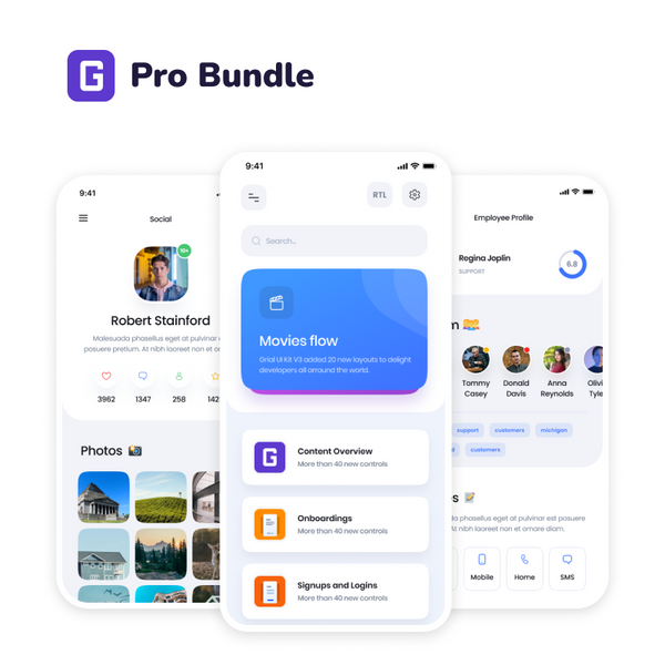 Grial UI Kit 4 Pro - Bundle