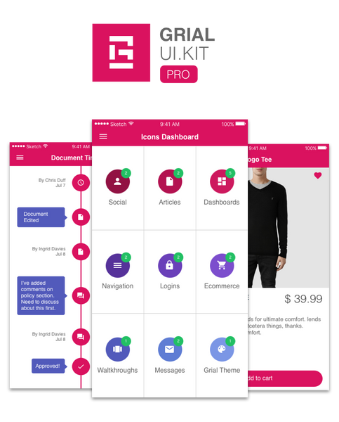 Grial UI Kit Pro - Bundle