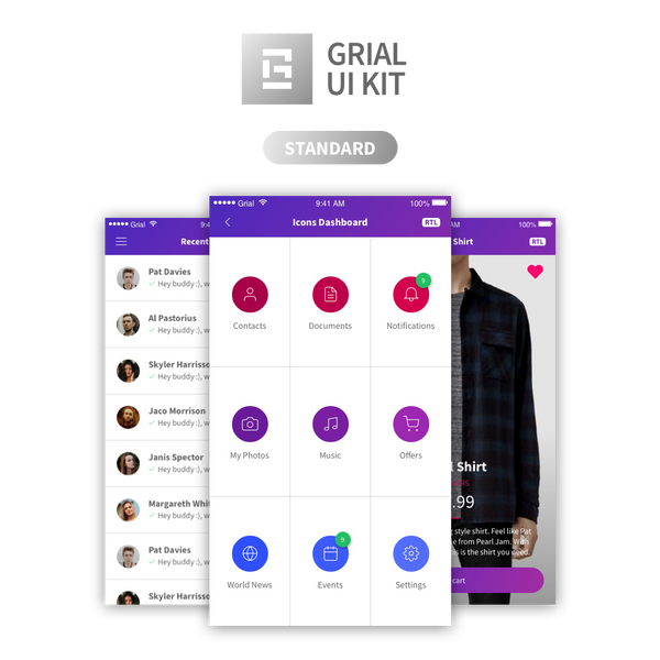 Grial UI Kit 3 - Standard